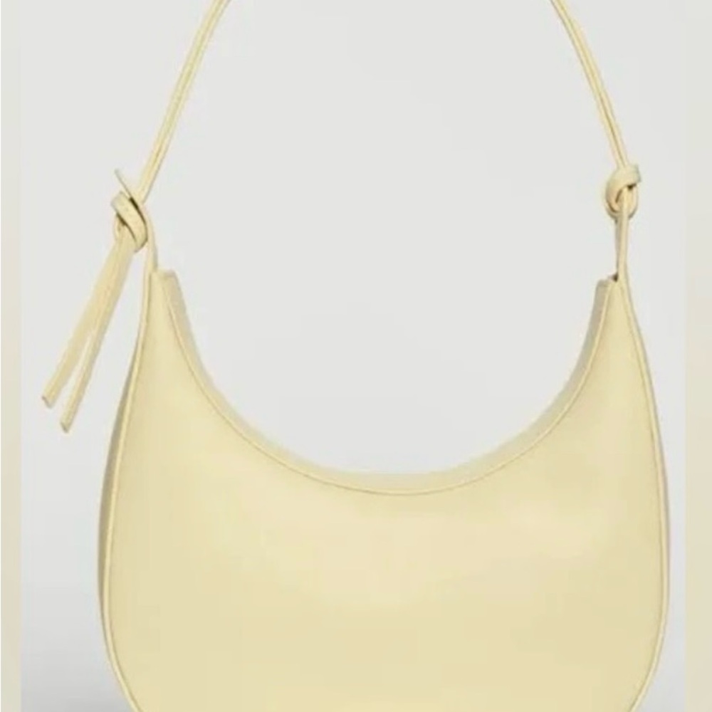 REFORMATION Mini Rosetta Shoulder Bag In Parmesan